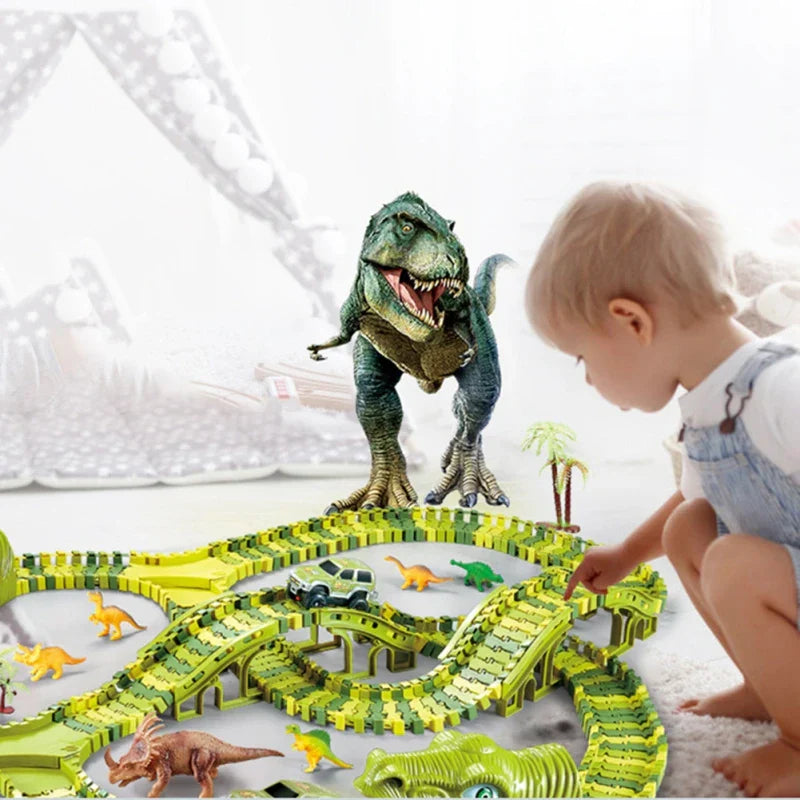 DinoDash | Spannendes Dino-Renn-Abenteuer - Interaktive Rennstrecke