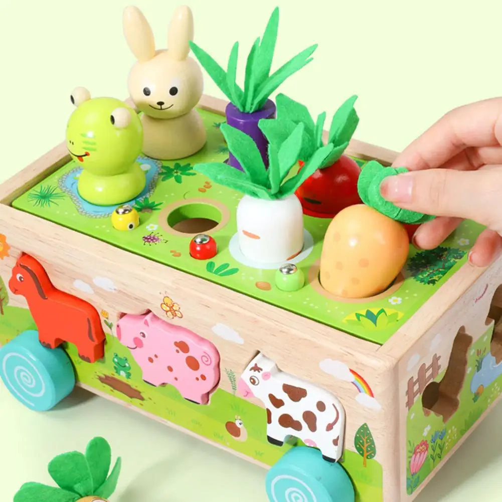 ShapeFarm | Lernen mit Tieren und Gemüse - Holzpuzzle