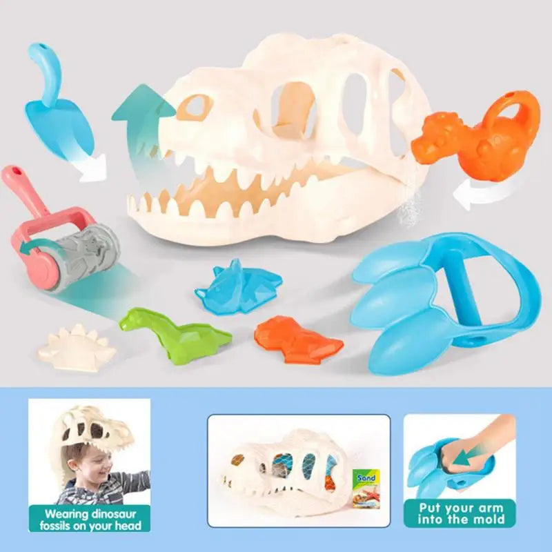 SandRex | Kreatives Spielen - Dino Sandformset