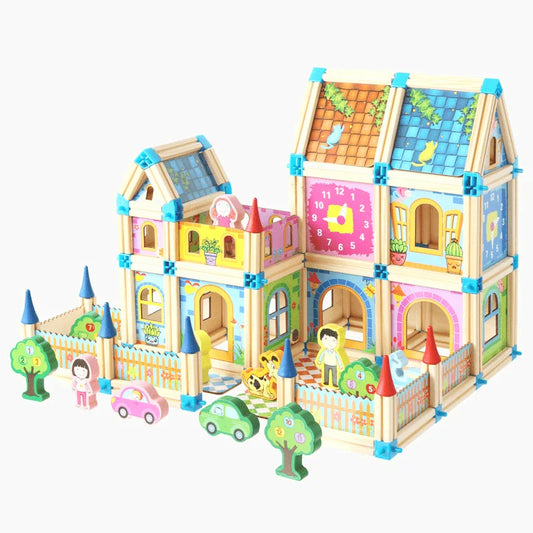 Magnetische Holzklötze | Fantasievolles Bauen und Spielen
