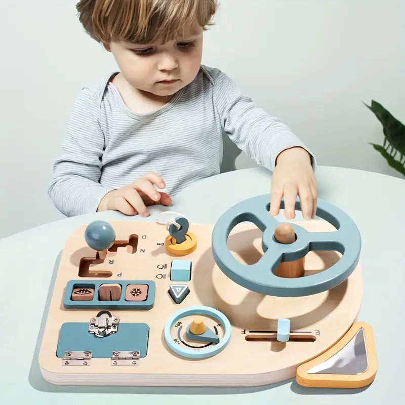 FunWheeler | Kreativ erforschen und spielen - Montessori-Holzspielbrett