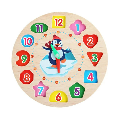 TimeTales | Spielend Uhrlesen lernen - Hölzernes Montessori Uhrenspielzeug