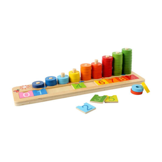 CountPlay | Spielerisches Zählen und Sortieren - Zählbrett aus Holz
